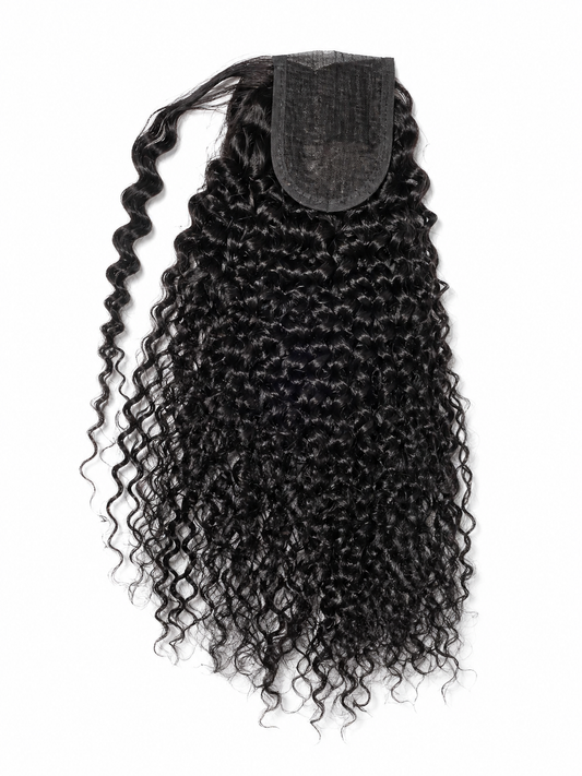 3B–3C Tight Curly Drawstring & Wrap Ponytail