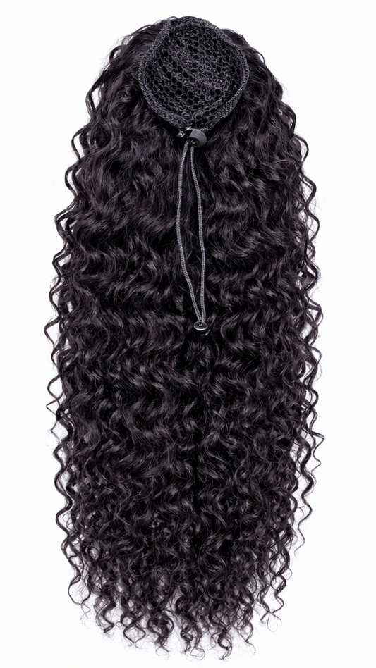 3B–3C Tight Curly Drawstring & Wrap Ponytail