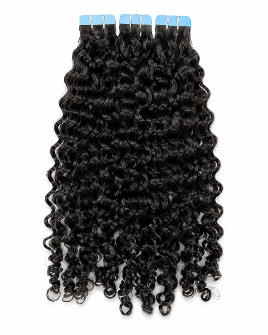 Burmese Sprial Curl Tape-In Extensions