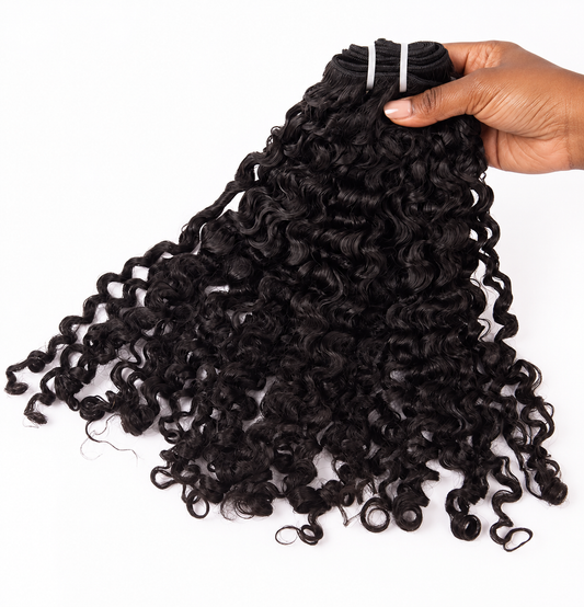3C 4A Burmese Curly Clip-In Extensions