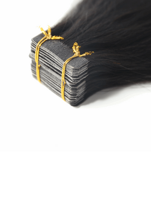 Light Yaki Straight Tape-In Human Hair Extensions