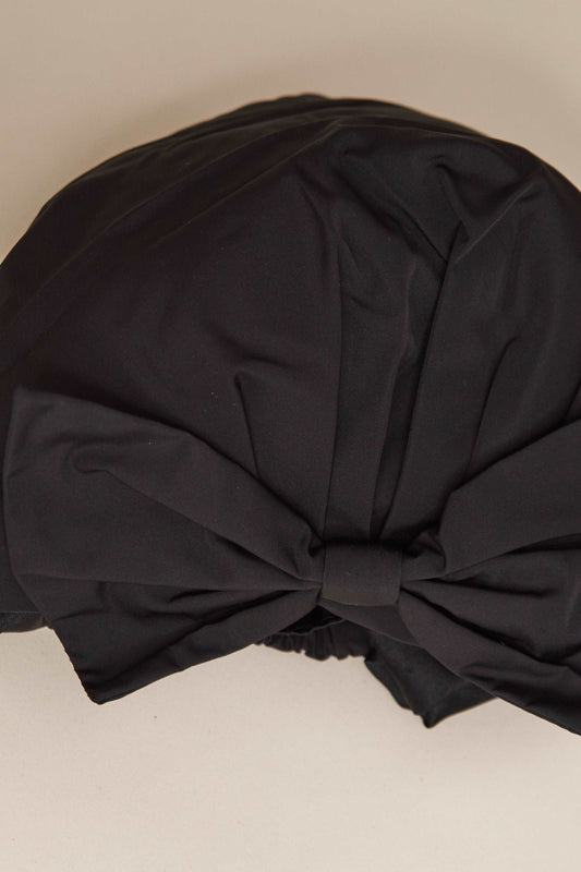Pink & Black Reusable Shower Cap
