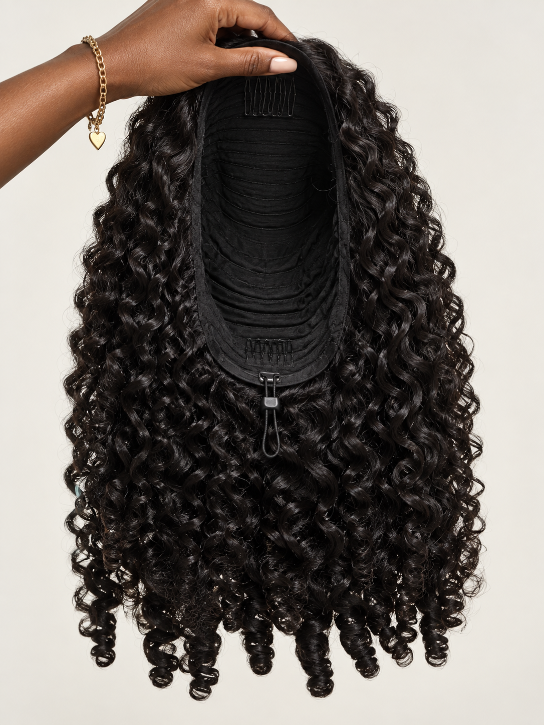 Burmese Curly Flip Over Half Wig 3C/4A