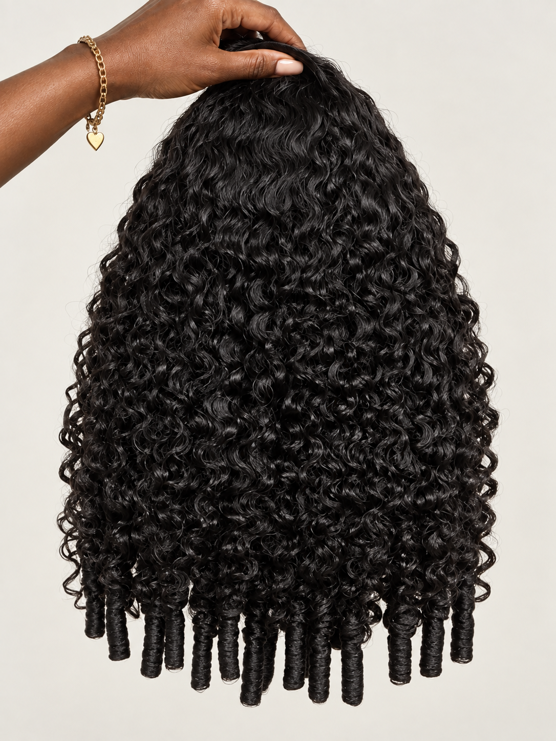 Burmese Curly Flip Over Half Wig 3C/4A