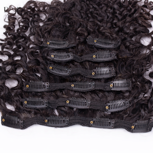 3C 4A Burmese Curly Clip-In Extensions