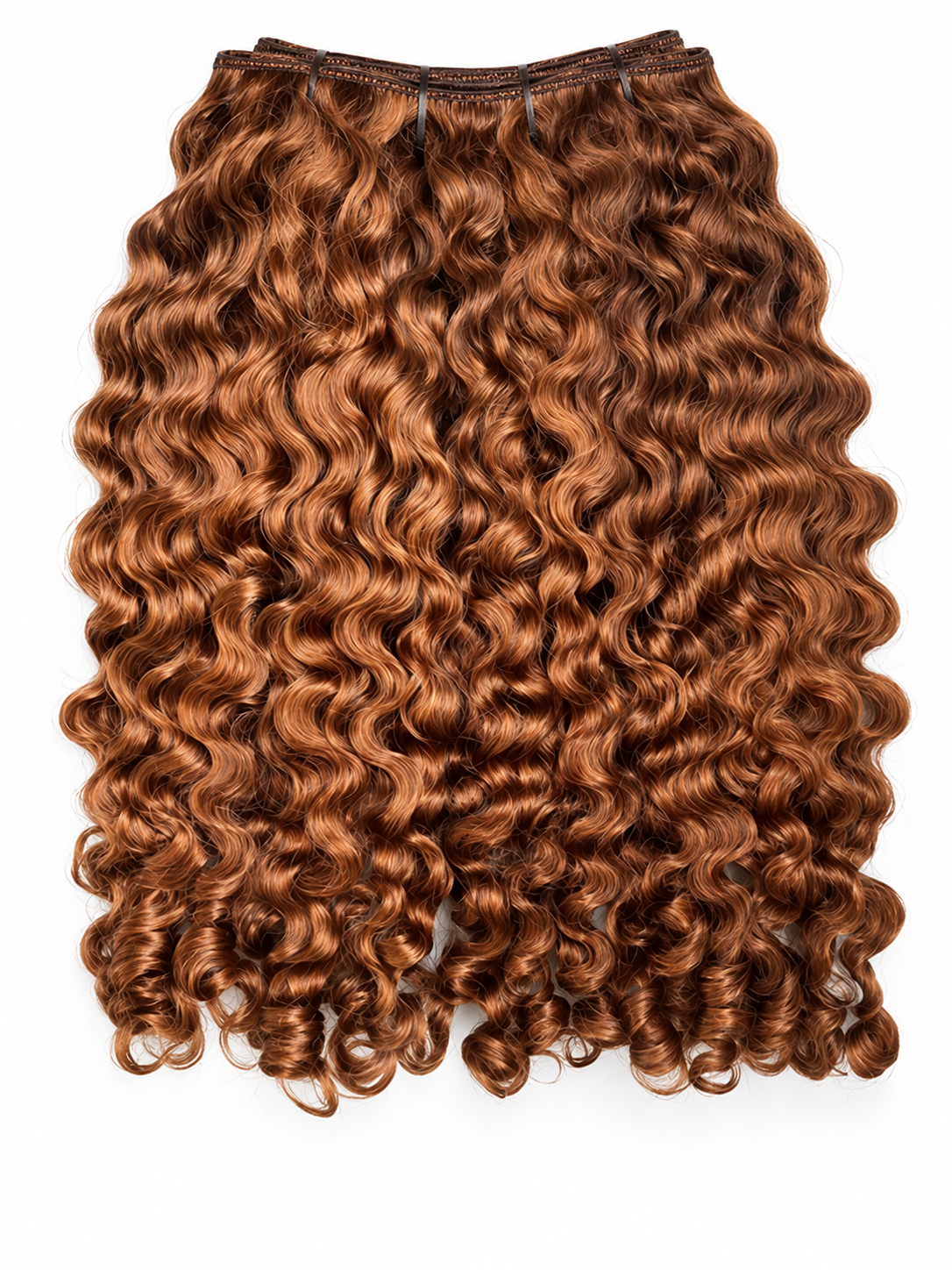 3A–3B Burmese Curly Bundles — Copper Auburn