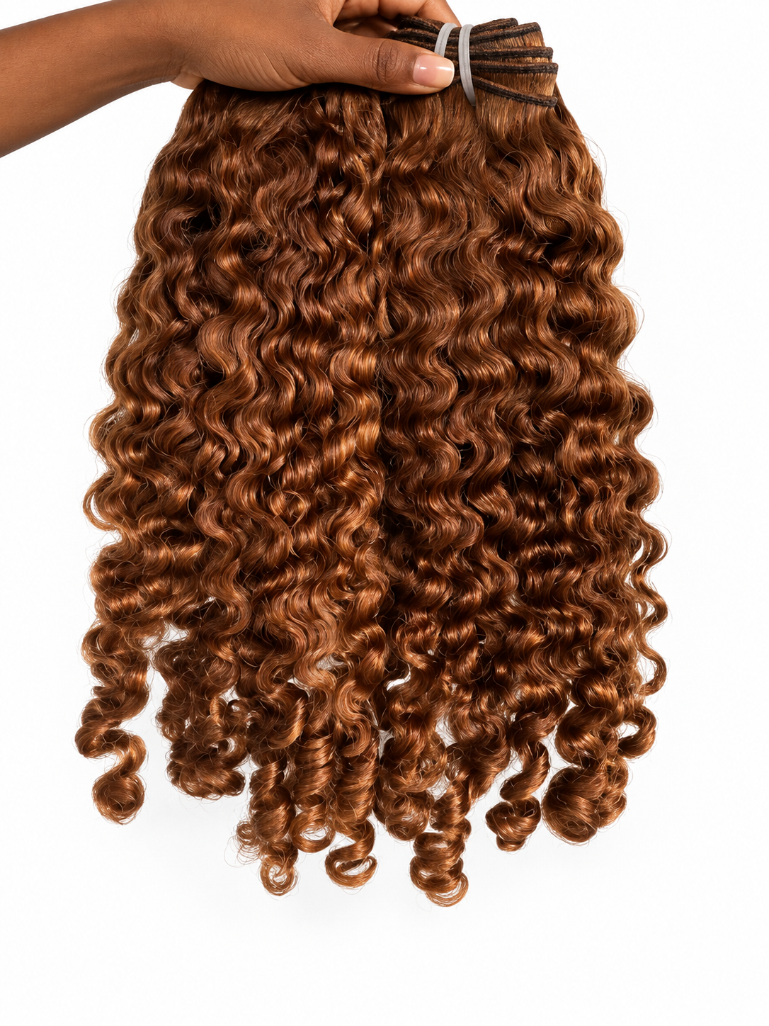 3A–3B Burmese Curly Bundles — Copper Auburn