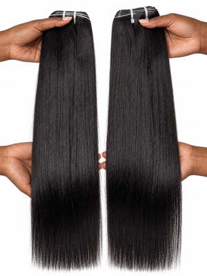 Light Yaki Straight Tape-In Human Hair Extensions