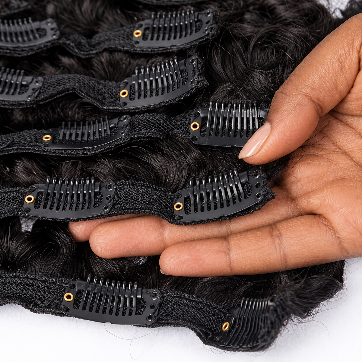 3C 4A Burmese Curly Clip-In Extensions