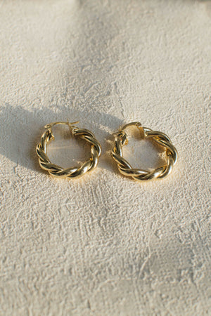 Classic Twist Hoop Earrings