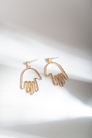 Palm Hand Earrings