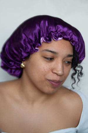 Reversible Satin Bonnet