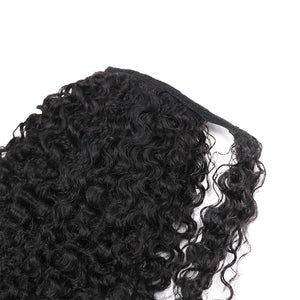 Kinky Curly Drawstring and Wrap Around Ponytail