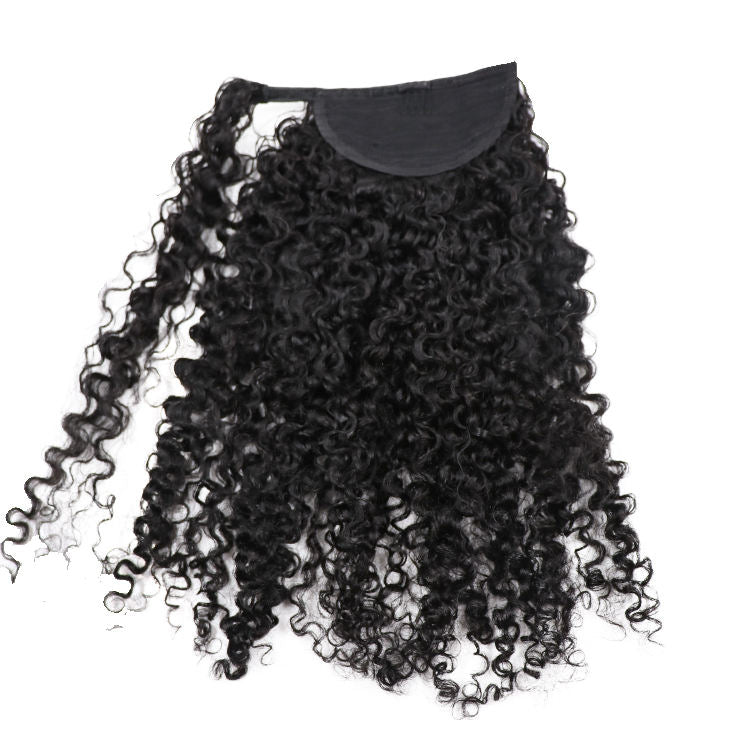 Kinky Curly Drawstring and Wrap Around Ponytail