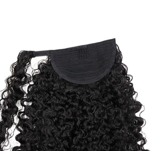 Kinky Curly Drawstring and Wrap Around Ponytail