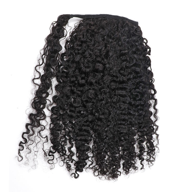 Kinky Curly Drawstring and Wrap Around Ponytail