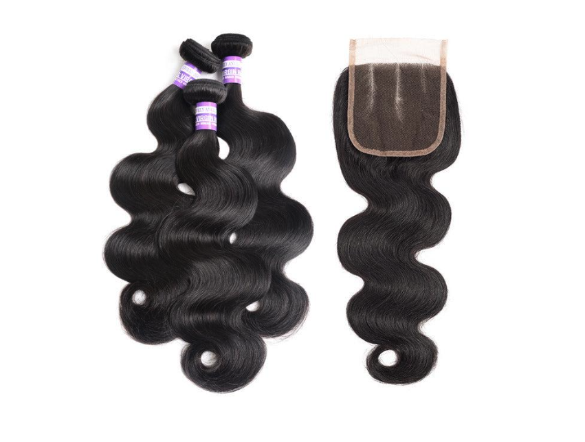 Brazilian Body Wave Hair Bundles with Closure