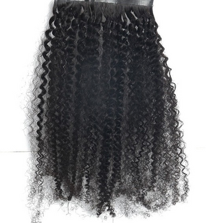 PU Afro Kinky Curl Clip-In Collection 4A-4C