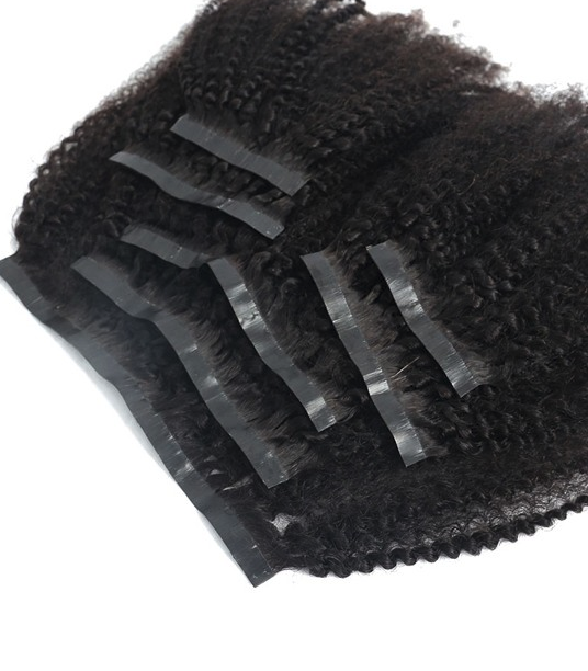 PU Afro Kinky Curl Clip-In Collection 4A-4C