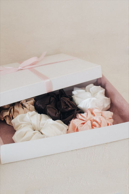Jumbo Satin Hair Scrunchie Collection