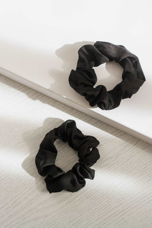 Satin Hair Scrunchies (Pack of four)