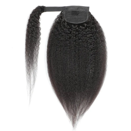 Blow Out Kinky Straight Wrap Ponytail
