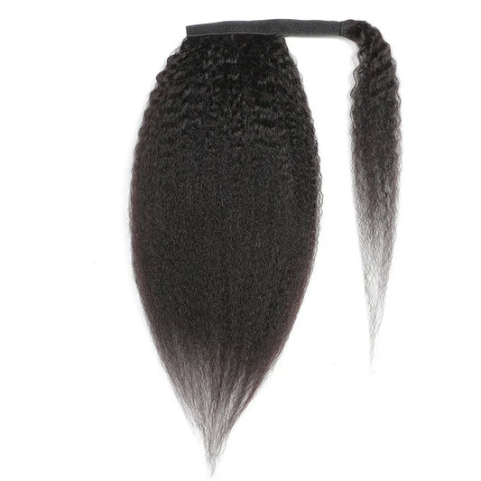 Blow Out Kinky Straight Wrap Ponytail